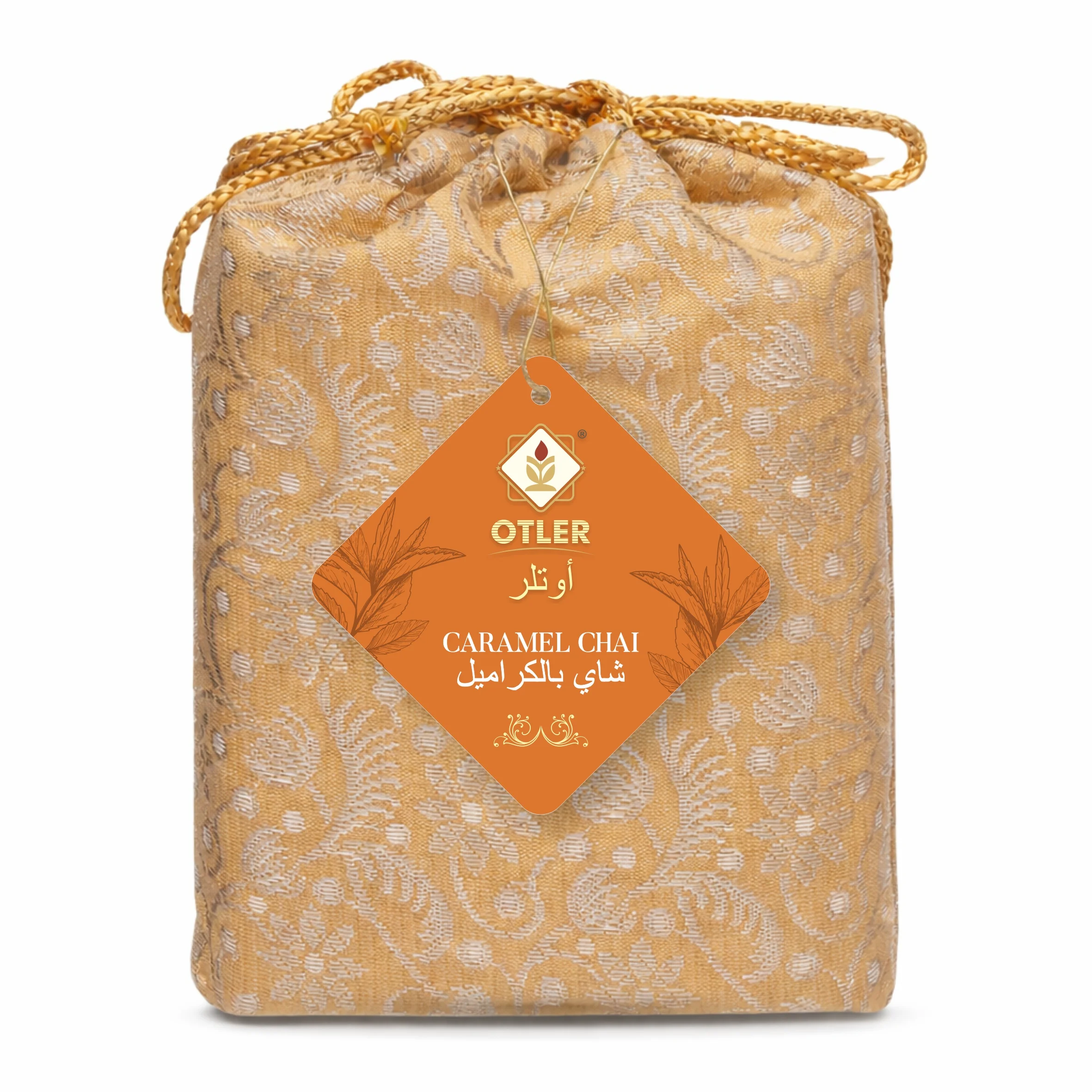 Brocade Pouch Caramel Chai